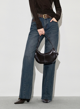 XG雪歌25冬新款牛仔裤XK402027A319