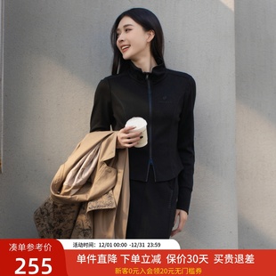 短款 T恤女25春新款 休闲上衣XK101020A190 长袖 XG雪歌帅气立领修身