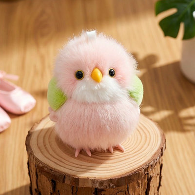 跳跳鹦鹉玩偶发条乌鸦玩具小挂件