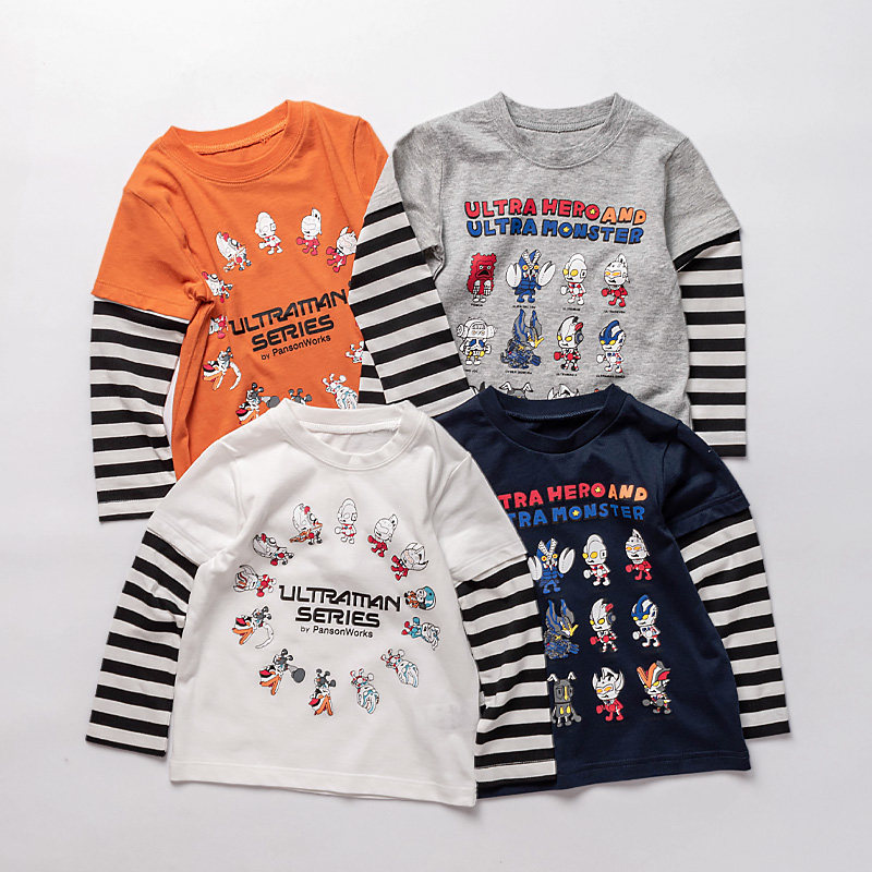 男童长袖T恤纯棉儿童秋款灰色上衣男孩奥特曼印花衣服假两件体恤5,童装/婴儿装/亲子装,T恤,淘宝优惠券,粉丝福利购,淘宝优惠卷