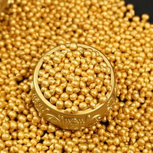 饰品福禄满满 迷你小葫芦实心合金工艺品沙金色小摆件如意金葫芦装