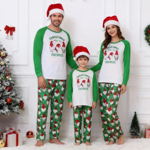 Green Family Matching Christmas Pyjamas 新款圣诞节全家装亲子