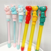 卡通恐龙儿童戏水枪喷水针筒式 抽拉管男孩漂流大容量女孩打水仗玩