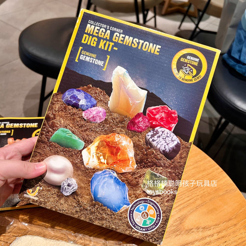 美国儿童化石挖掘探索小实验玩具
