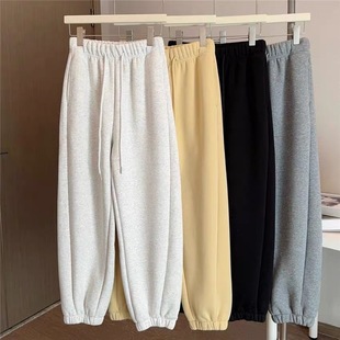 小暖炉卫裤！一条过冬！冬季暖绒加绒加厚收口运动裤束脚卫裤女裤