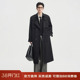 双排扣假两件设计感上衣 过膝长款 伯爵卓尔26春季 战壕风衣外套男士