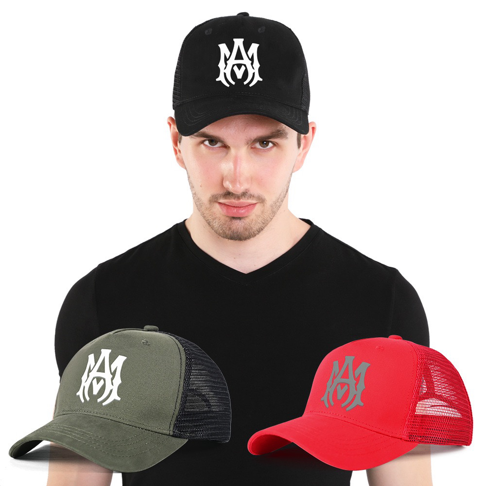 新款欧美AMIRI潮牌男棒球帽百搭大头围情侣户外休闲遮阳脸小跨境