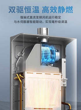 樱花燃气热水器电家用洗澡天然气13L16水伺服恒温新款官方TSP205