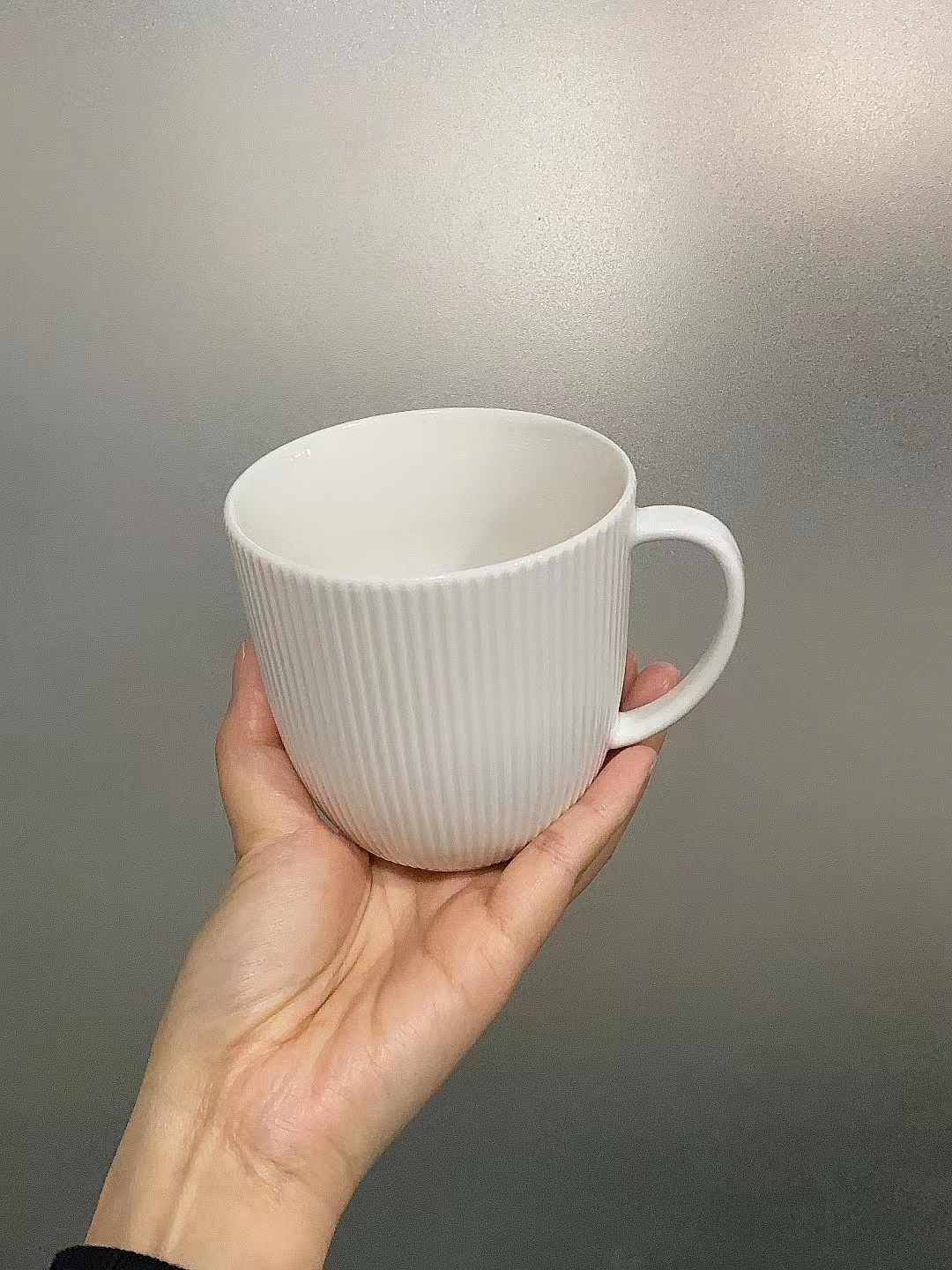 乌方特里格特大杯白色马克杯