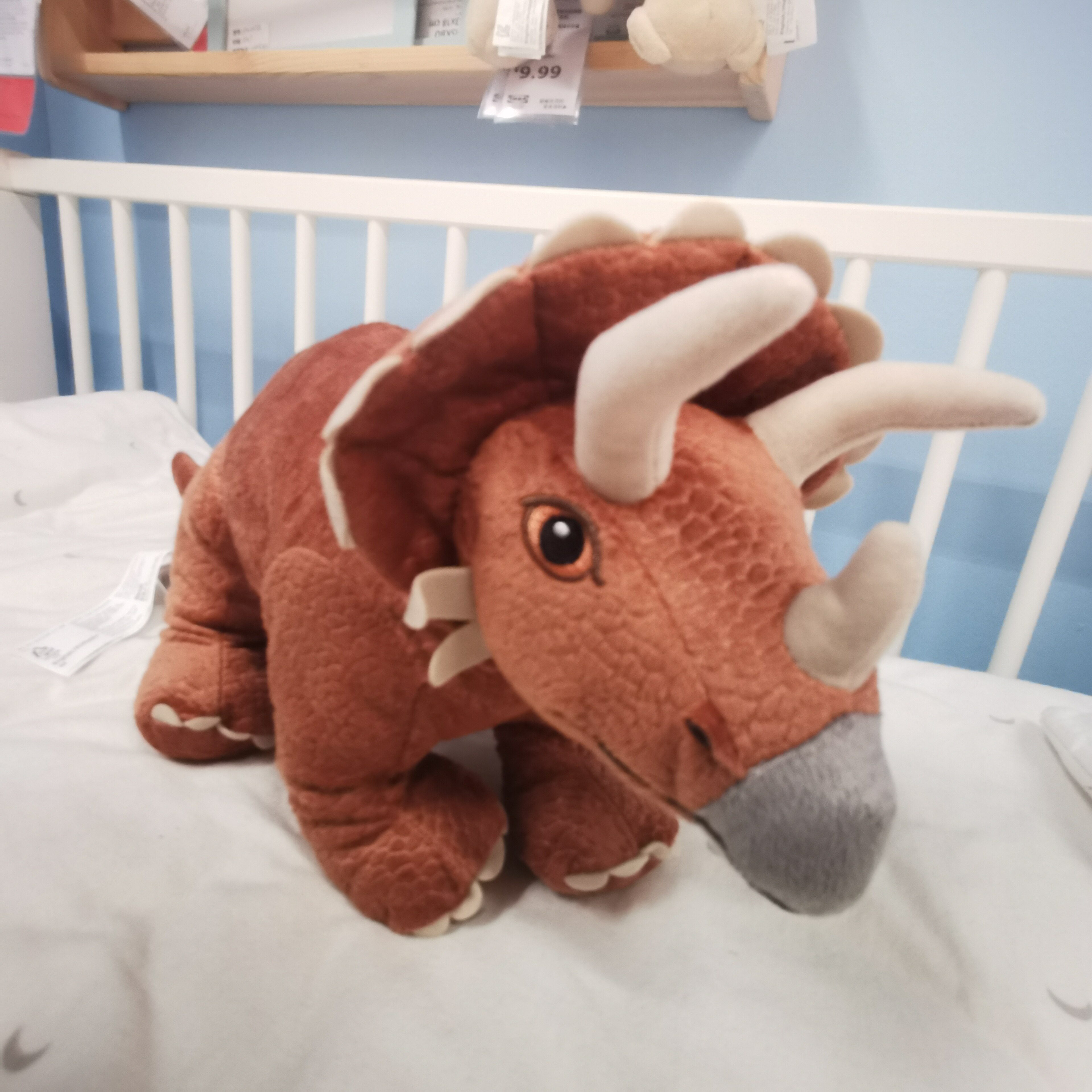 宜家代购国内耶特里克毛绒玩具三角龙玩偶儿童宝宝玩偶公仔娃娃