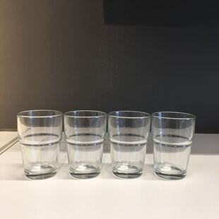 宜家国内代购雷科 杯子透明玻璃6件水杯酒杯茶杯果汁杯咖啡杯包邮