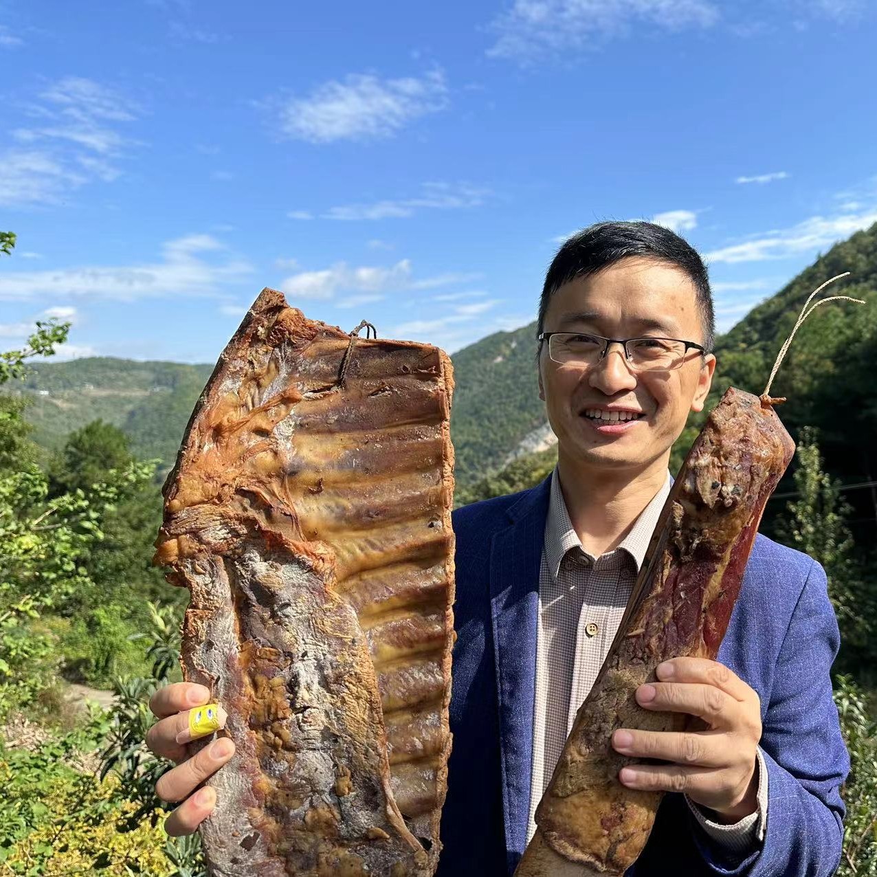 烟熏四川农家腊排骨包邮