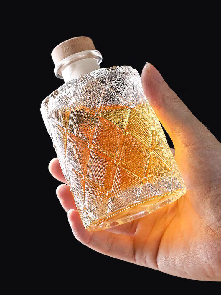 透明玻璃酒瓶杨梅大口桑葚樱桃