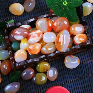 南京雨花石鹅卵石原石天然铺面石头花盆鱼缸造景彩石头彩色小石子