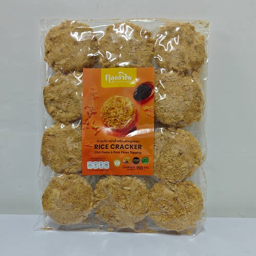 泰国Big C Thong Ampai香辣肉松米通150g酥脆米饼休闲零食