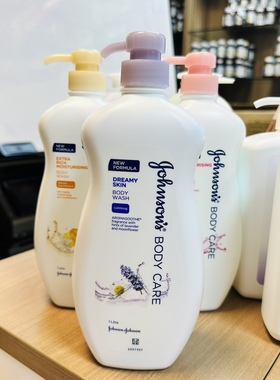 强生Johnsons美肌茉莉花蜜桃水嫩薰衣草沐浴露1000ml