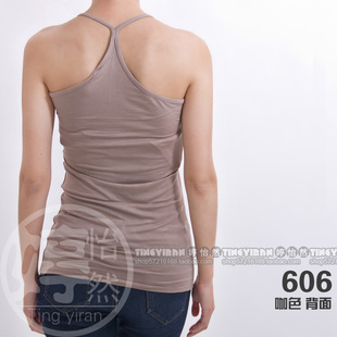 女士百搭Y型小吊带背心打底衫 清仓赔钱莫代尔女式 606 包邮 2件