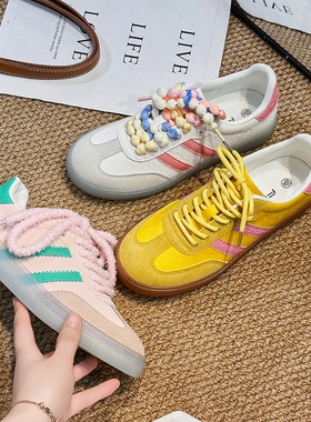 多巴胺休闲双鞋带女德训鞋F20168 小田