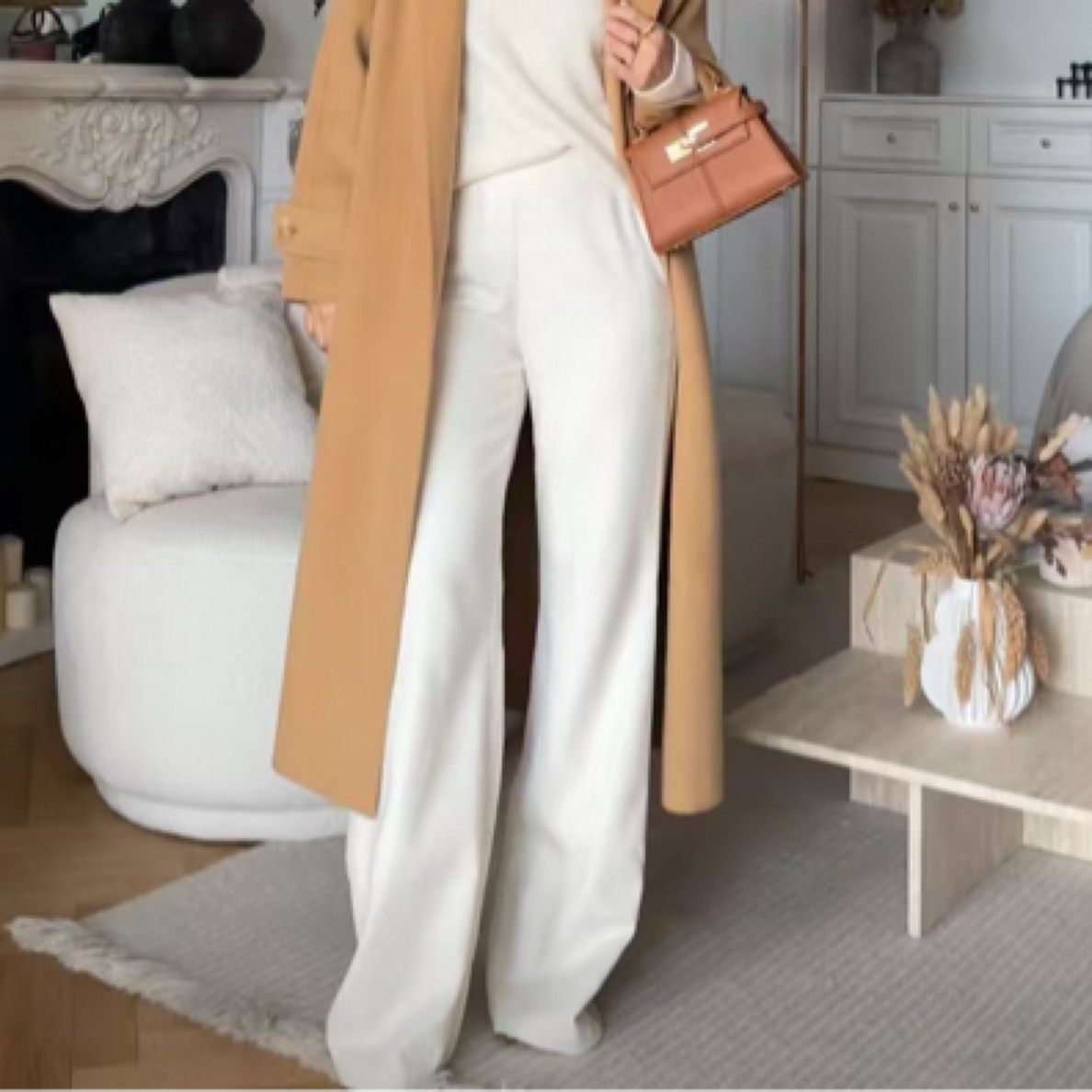 小驼绒长裤高品质瑞典CHARLOTTA GANDOLFO