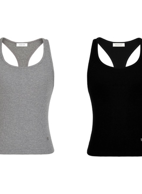 26春夏新款 美式复古修身工字吊带背心 CONCISE WHITE