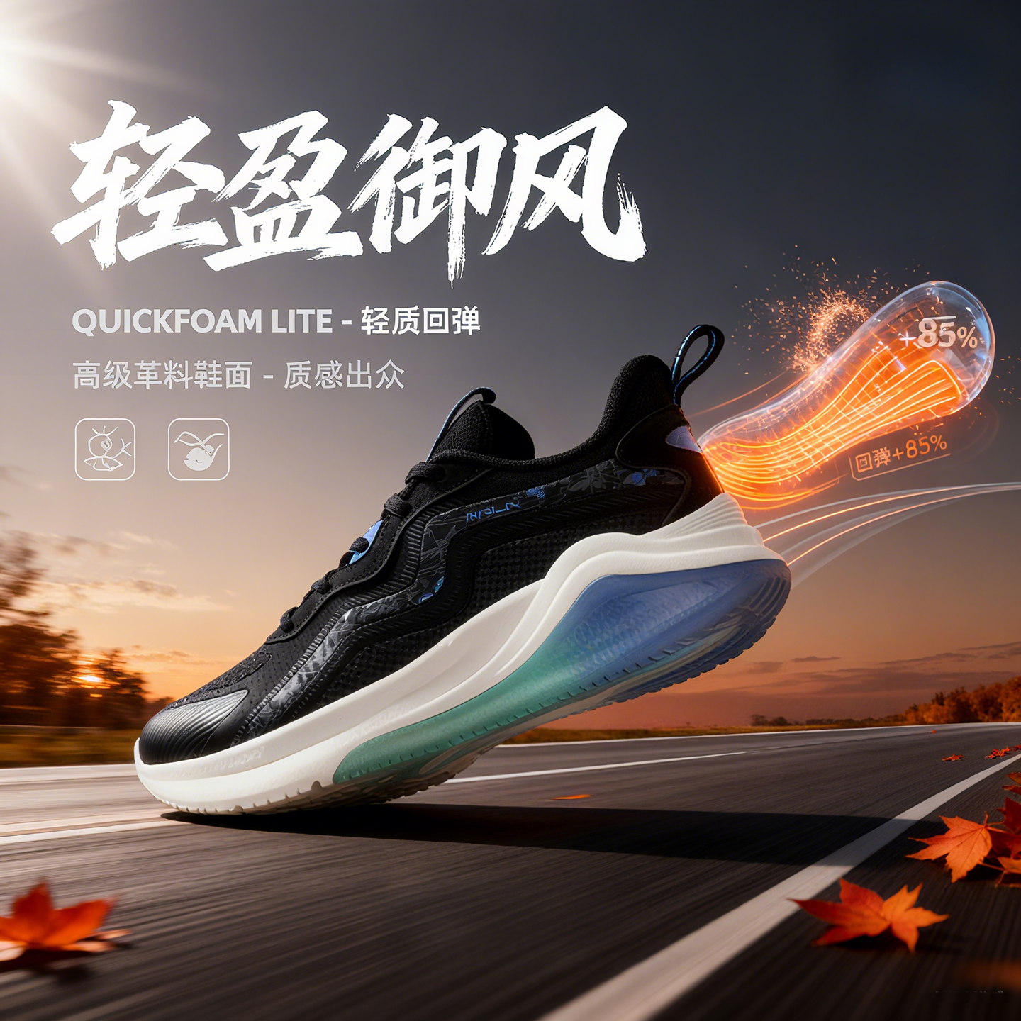 361女鞋运动鞋2024春季新款网面轻便休闲跑鞋减震耐磨女型格跑鞋