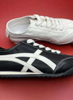 植鞣头层牛皮阿甘鞋超软超舒适暴走不累脚女款德训鞋黑色经典百搭