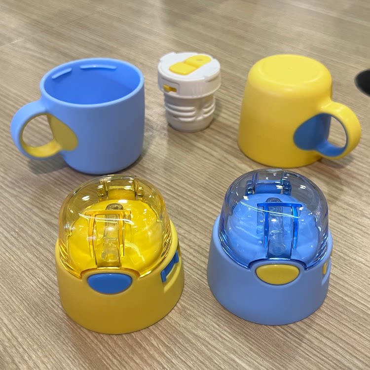 小黄人 MN-6607 3451 真空不锈钢儿童水壶 防漏保温水杯盖子配件