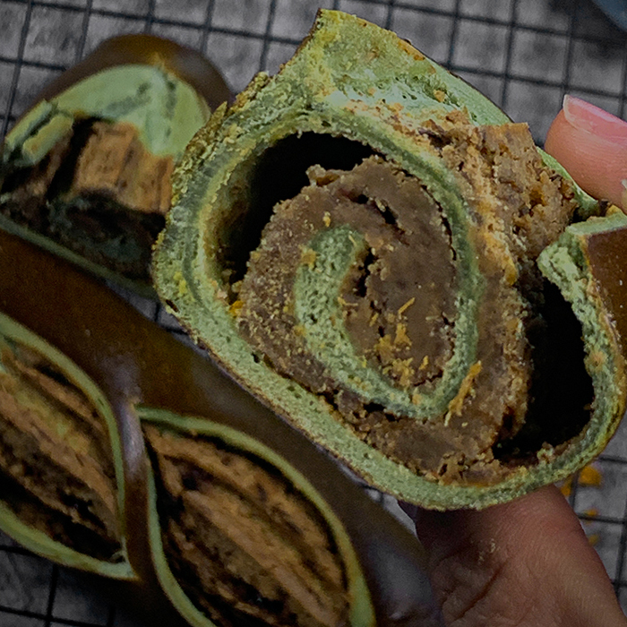 焙夫熊猫 抹茶肉桂咖啡奶酥碱水棍碱水面包早餐赤藓糖醇239大卡