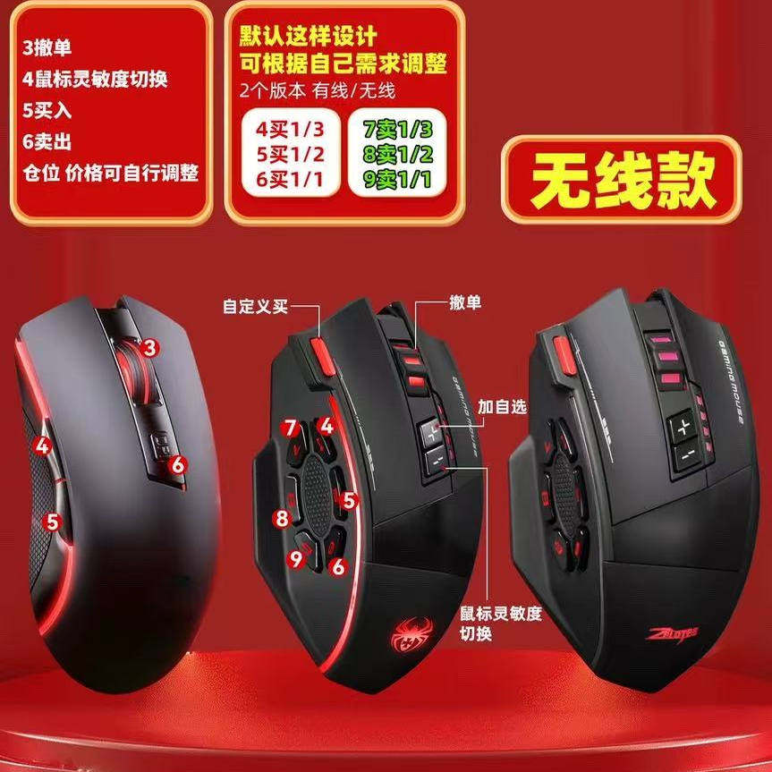 防误碰一键打板键盘股票买卖炒股神器可转债键盘炒股交易下单鼠标