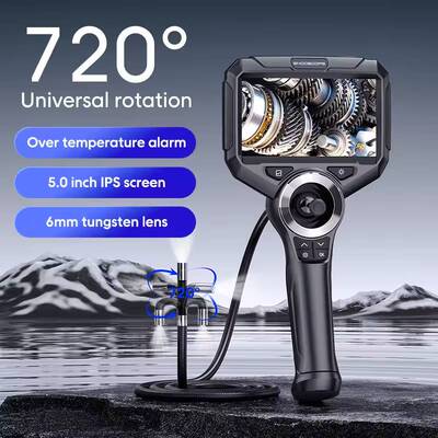 6mm 360 Degrees Industrial Endoscope Pipe Inspection Camera