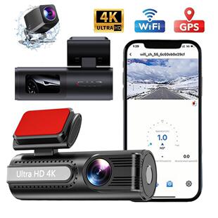 Ultra HD 4K Dash Cam For Car DVR Rear Dash Camera WiFi GPS
