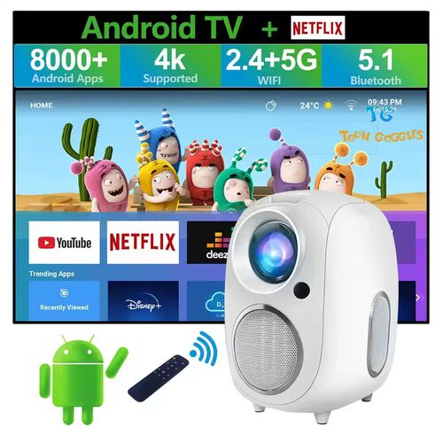 Home Portable Ultra HD Smart Small Bedroom 3d Projector