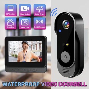 4.3Inch Wireless Video Doorbell Camera WiFi Smart Door Bell
