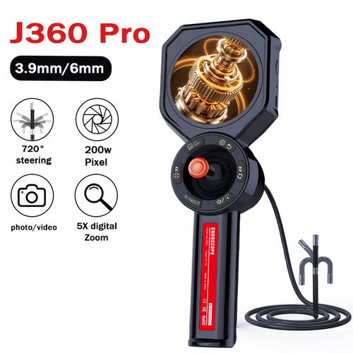 1080P HD Endoscope Camera 360° Steering Inspection Camera