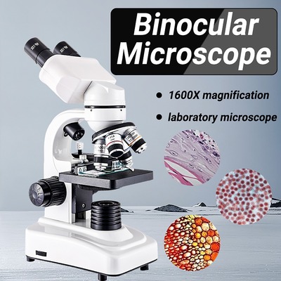 Compound Microscope 40X-1600X Stage Microscope for kids