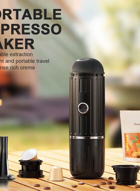 Electric Portable Coffee Maker  NS Pods and Ground Coffee