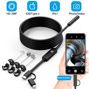 2 in 1 Connector Endoscope Camera for Pipeline Inspection