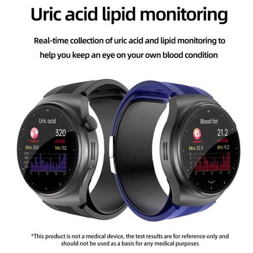 Accurate ECG+PPG Blood Pressure AirPump Airbag Smartwatch