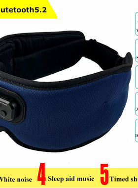 White Noise 3D Sleeping Mask Music Sleep Headset Comfortable