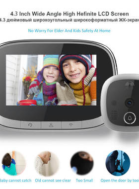 Tuya Peephole Video Doorbell Wifi Door Viewer Camera Interco