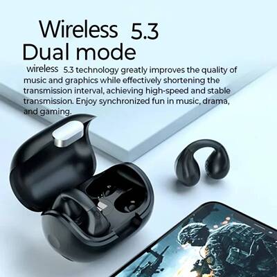 OWS Wireless Ear Clip Earbuds Bluetooth Headset Bone Conduct