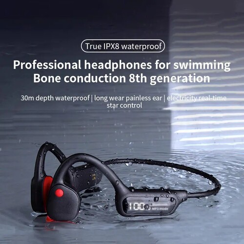Bone Conduction Headphones Swimming Diving IPX8 Waterproof H