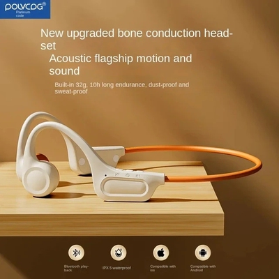 True Bone Conduction Earphone 32G Memory Open Ear Bluetooth