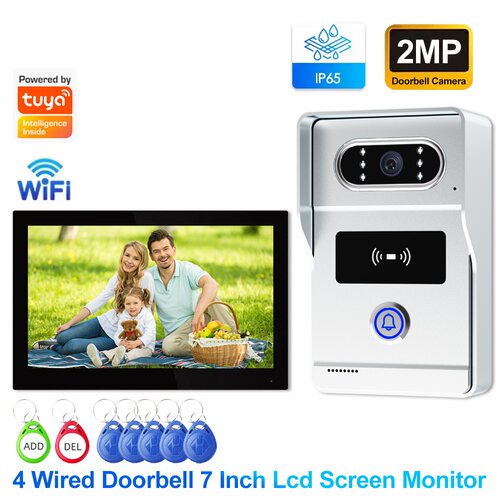 Tuya wifi video doorbell intercom night vision 7