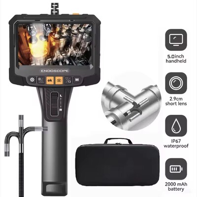 360° 8mm Dual lens Industrial Borescope Endoscopy Camera