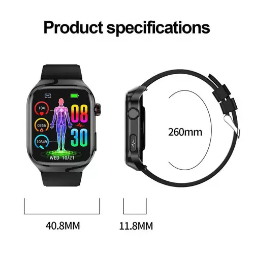 ECG Smart Watch Bt Call Blood Lipids мочевые мочевые мочевые часы