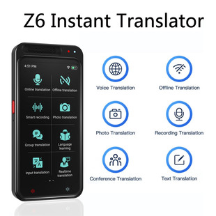 Z6 Voice Real-time Translator 4.1”Smart Instant Translation