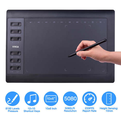10 Inch Professional Graphic Tablet Drawing Tablet 12 Expres