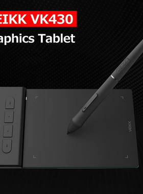 VEIKK VK430 Graphics Tablet Digital Drawing Tablet with 8192