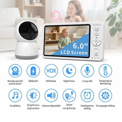 6-inch 720P baby monitor, baby monitoring device